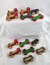 Konvolut alte Holz Eisenbahn