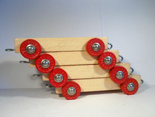 4 alte Holz Eisenbahn Waggons