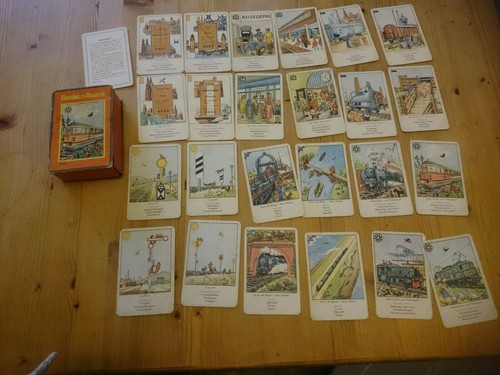 Top antikes eisenbahn quartett - top,